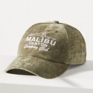 Anthropologie Corduroy Sports Club Baseball Cap Malibu Canyon